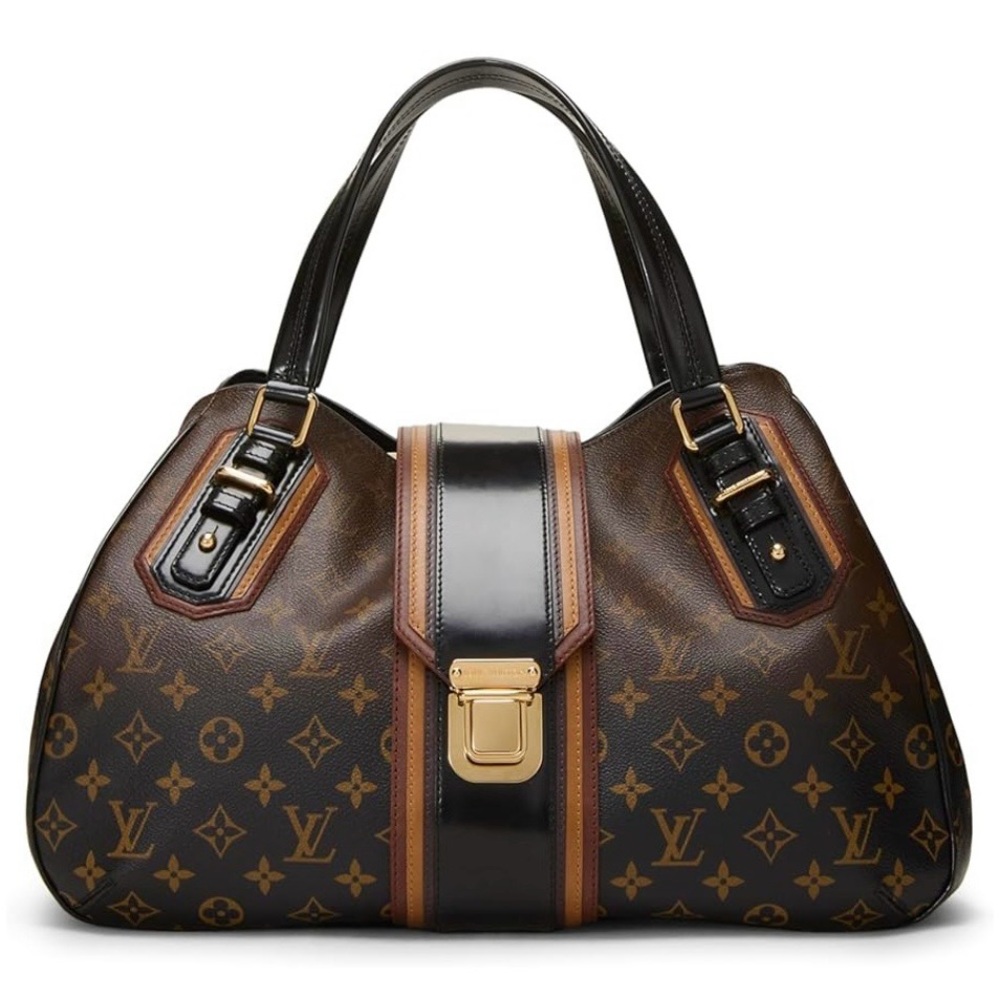 Louis Vuitton Monogram Brown and Black Dome Satchel